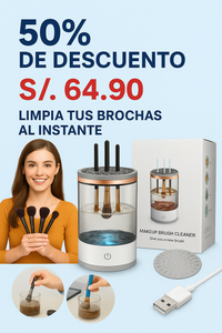 LIMPIADOR DE BROCHAS DE MAQUILLAJE ELÉCTRICO
